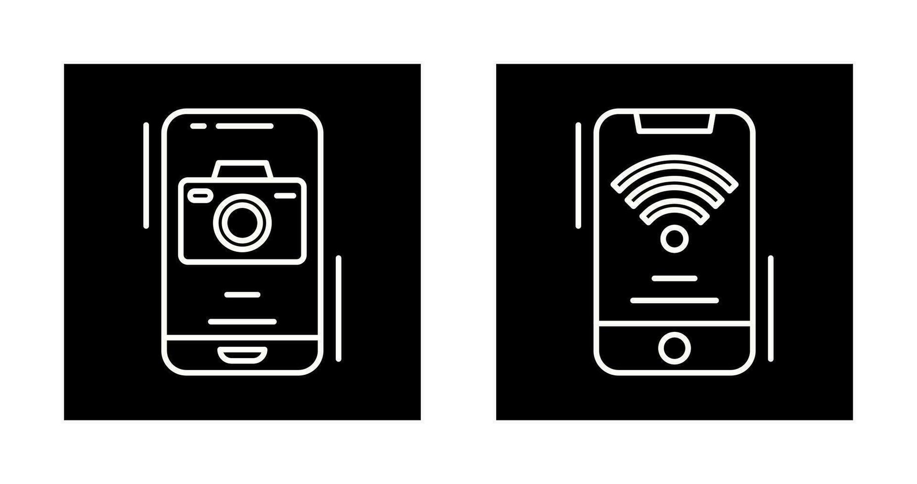 camera en Wifi signaal icoon vector