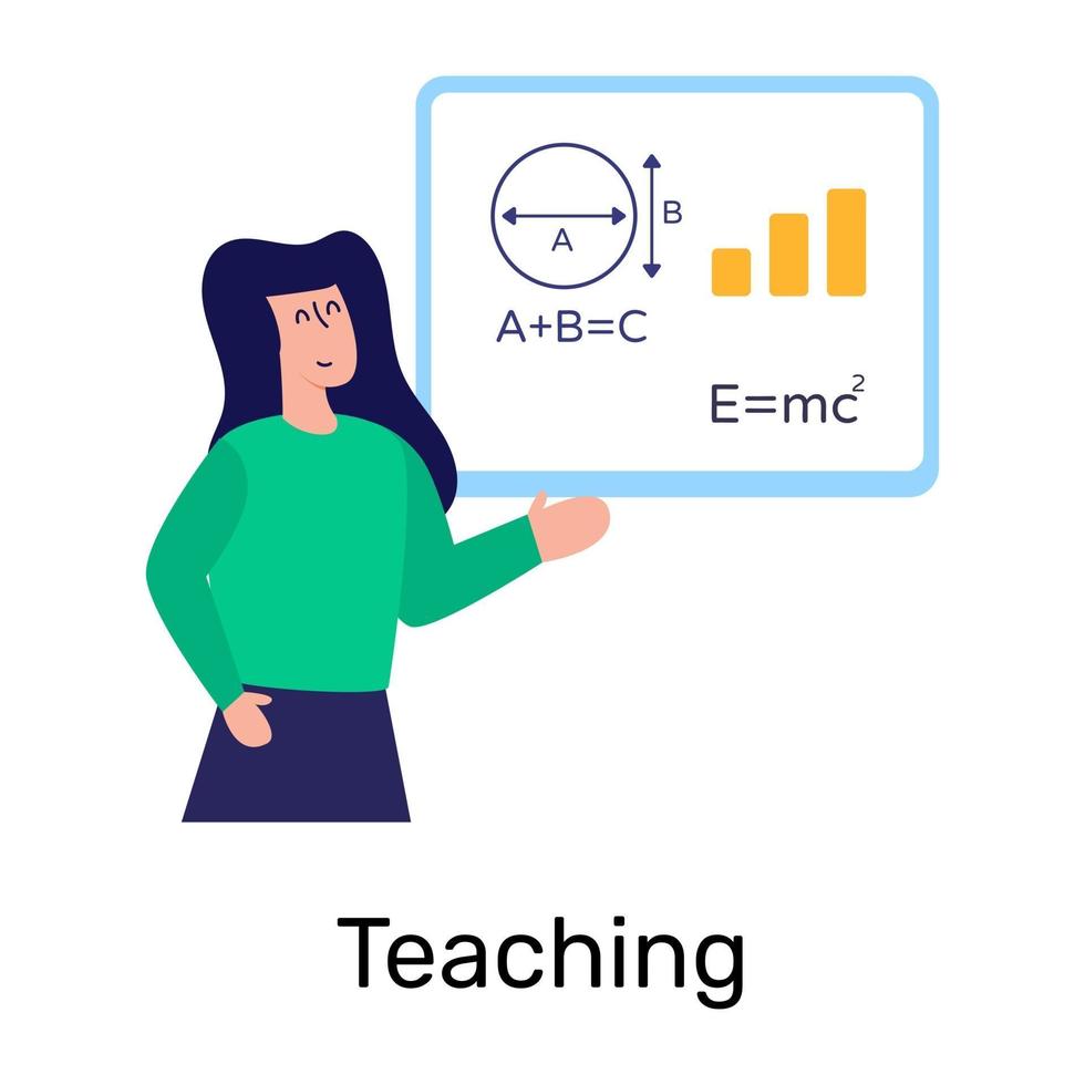 lesgeven en scholing vector