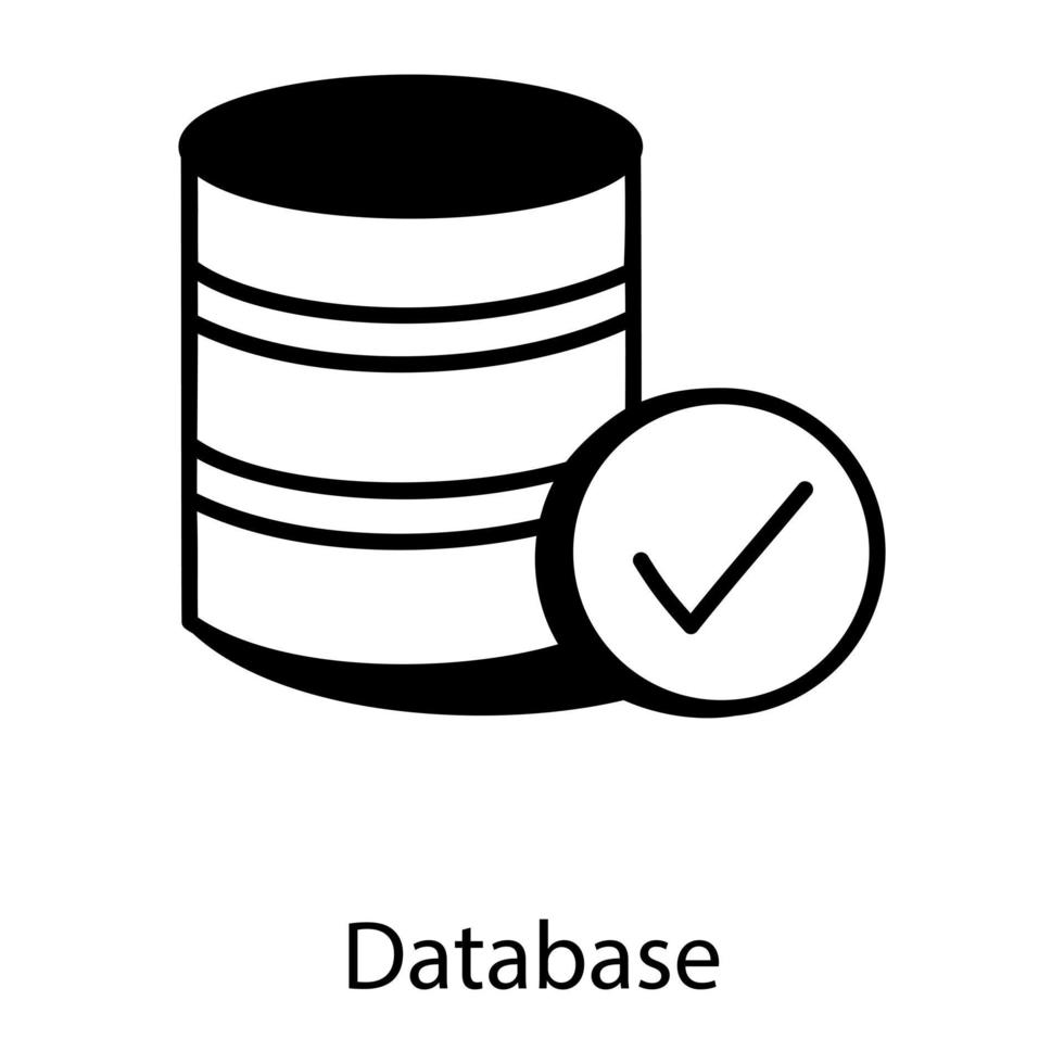 database en geverifieerd vector