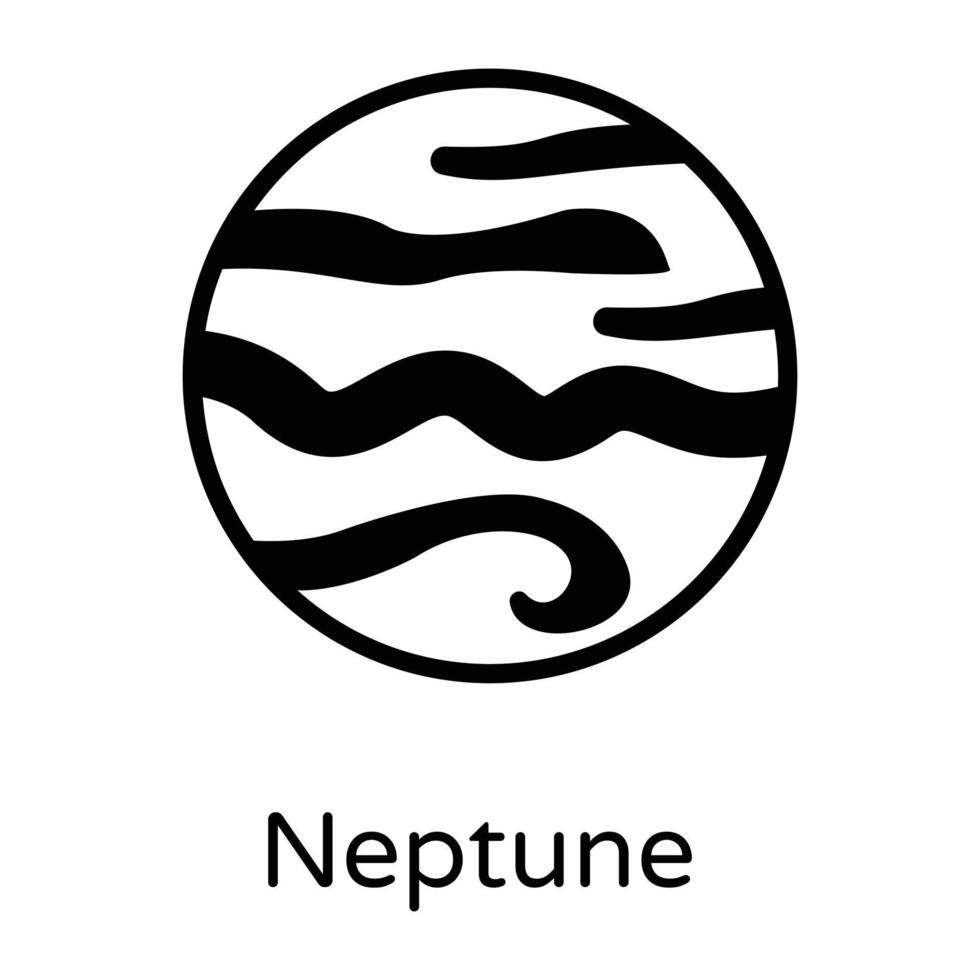 neptunus en astronomie vector