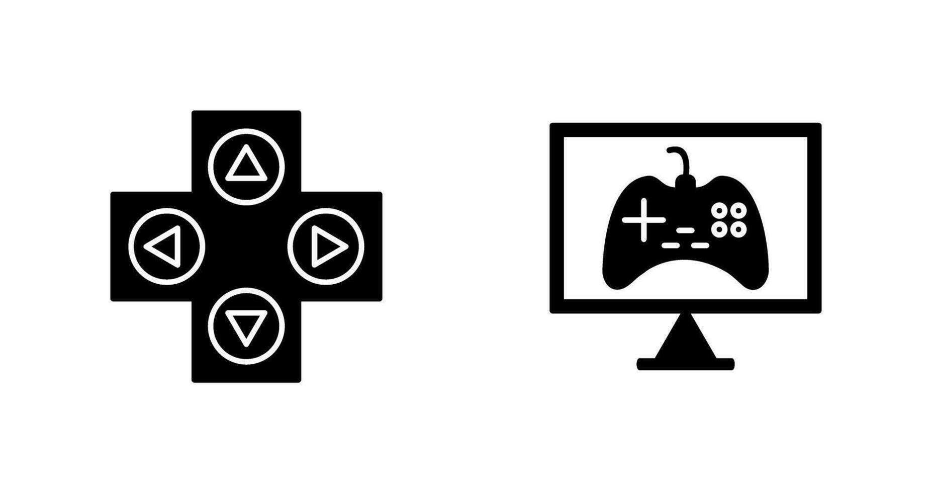 gaming controle en online spellen icoon vector