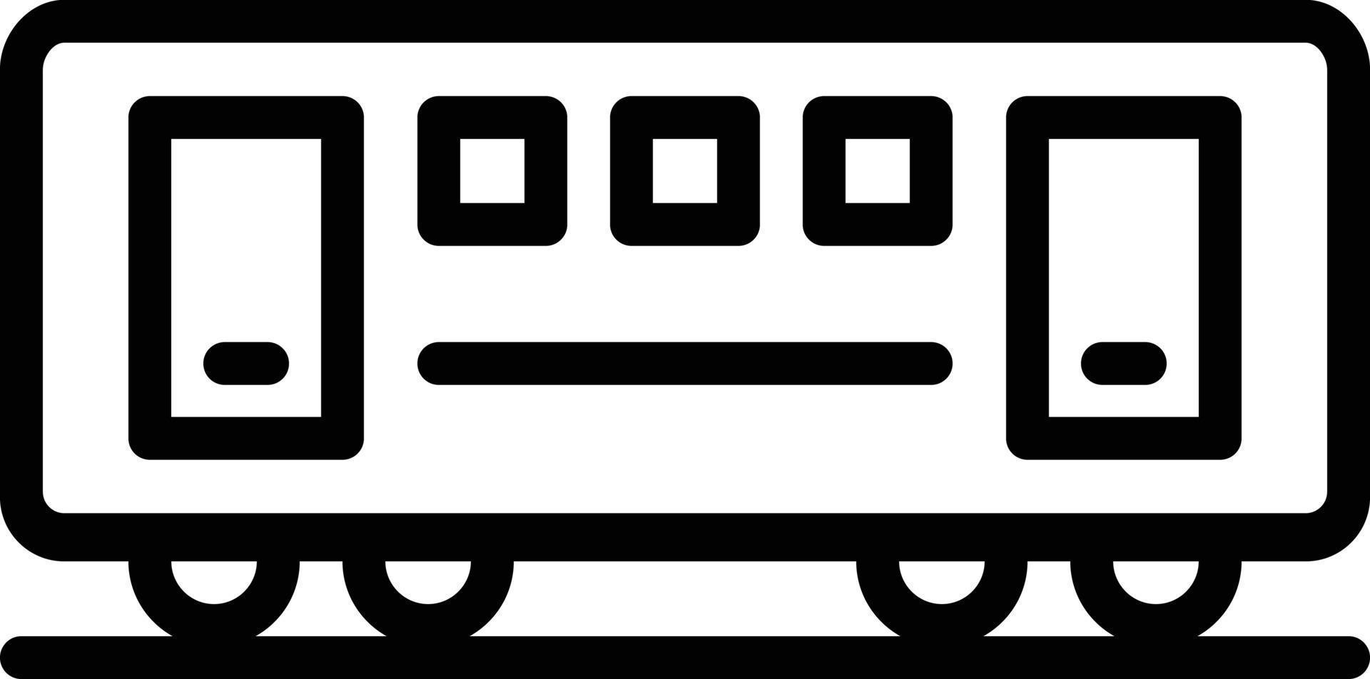 lijn pictogram voor trein vector