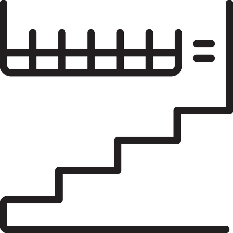 lijnpictogram voor tussenverdieping vector