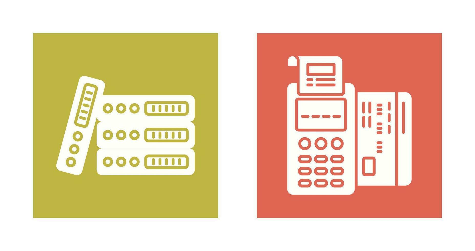 bindmiddelen en pos terminal icoon vector