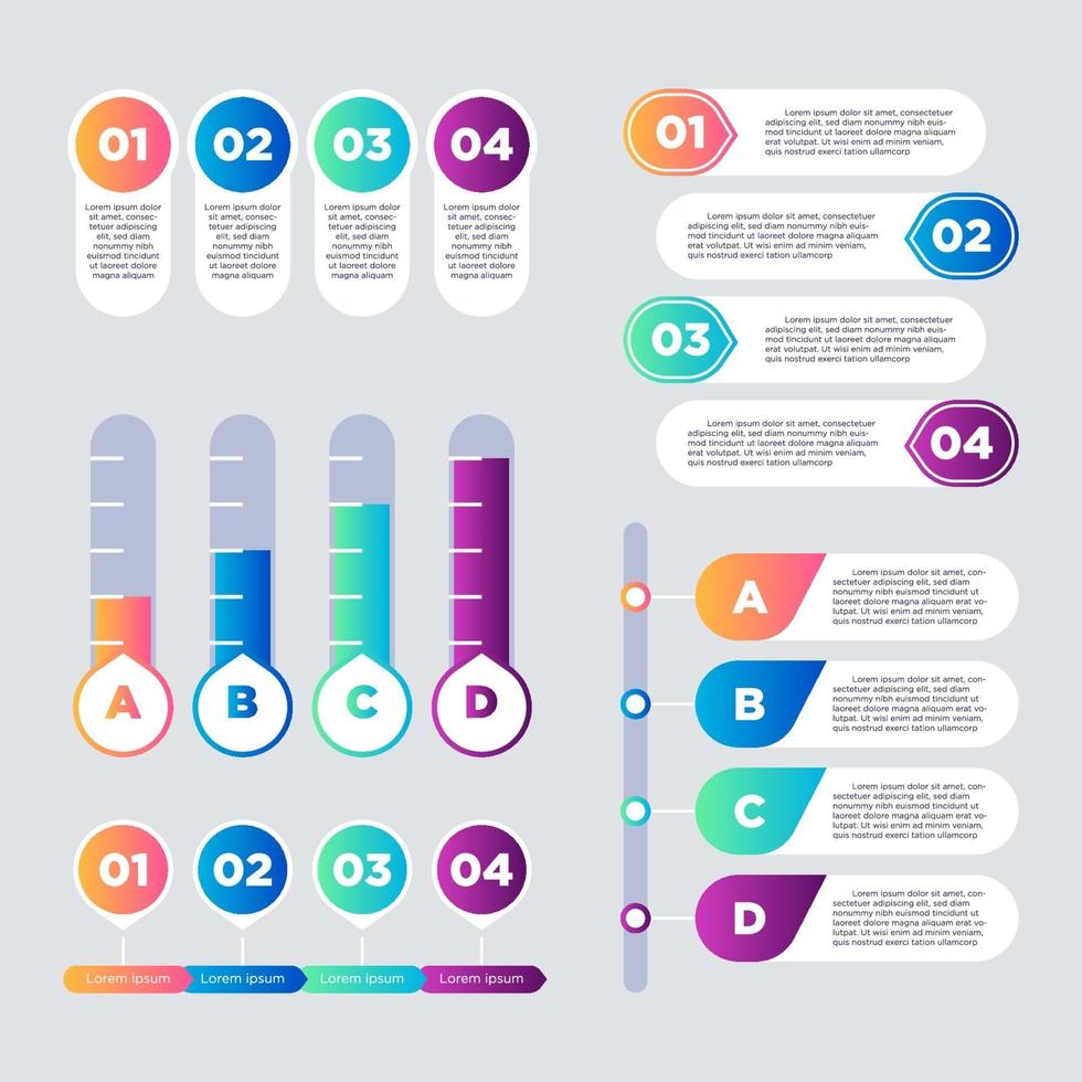 sjabloon voor infographic elementen vector