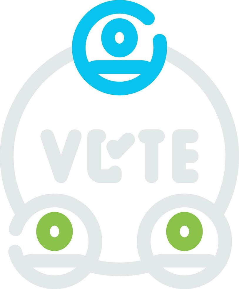 verkiezingen creatief icoon ontwerp vector