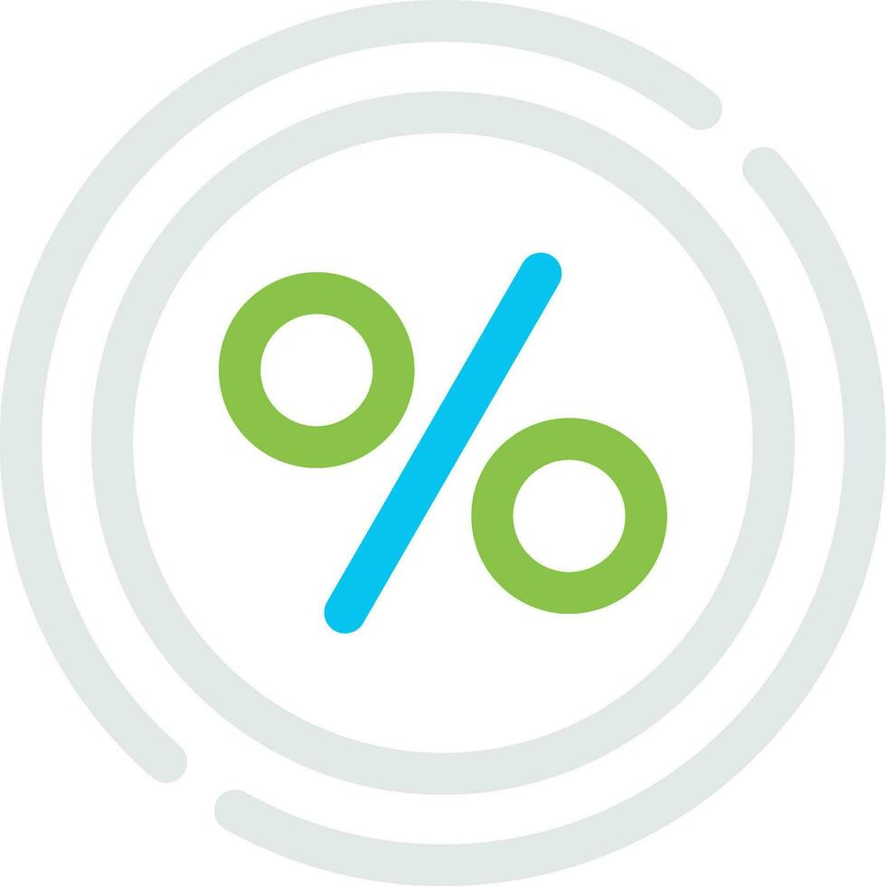 percentage creatief icoon ontwerp vector