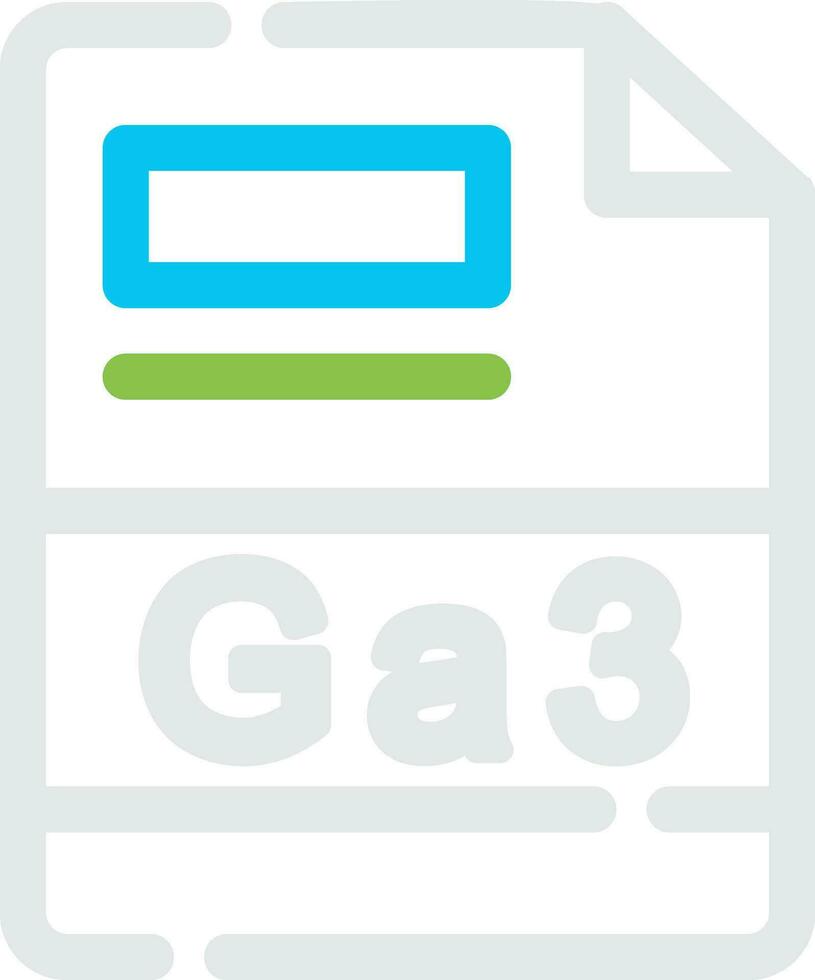 ga3 creatief icoon ontwerp vector