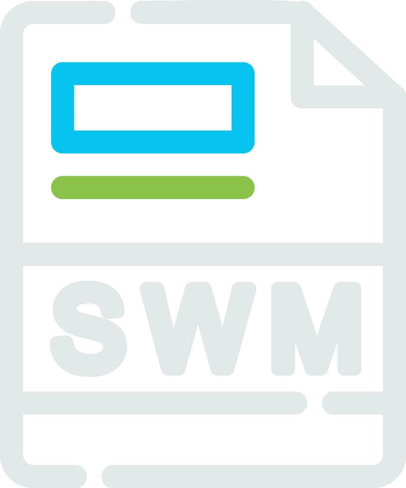 swm creatief icoon ontwerp vector