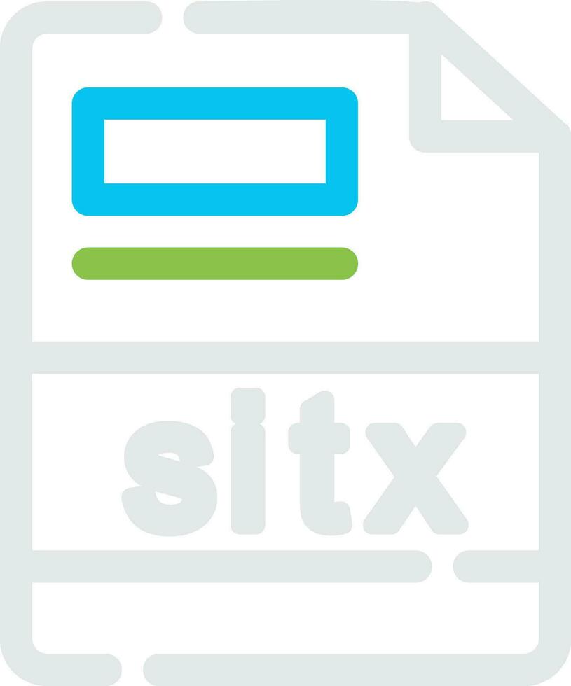 sitx creatief icoon ontwerp vector