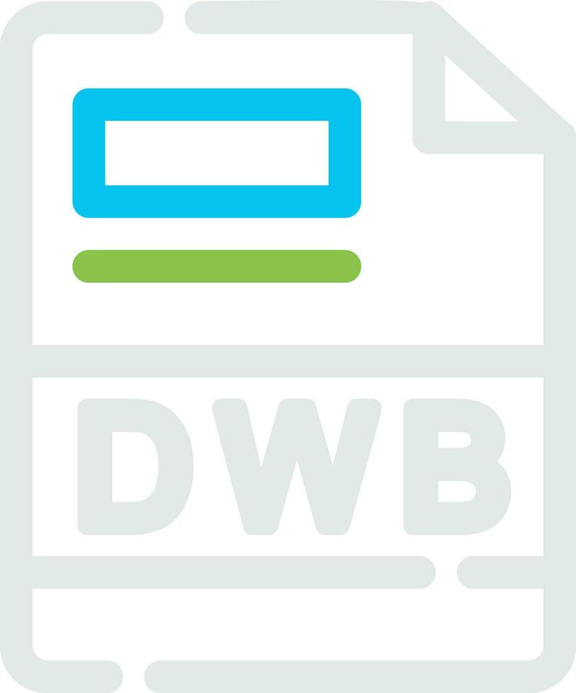 dwb creatief icoon ontwerp vector