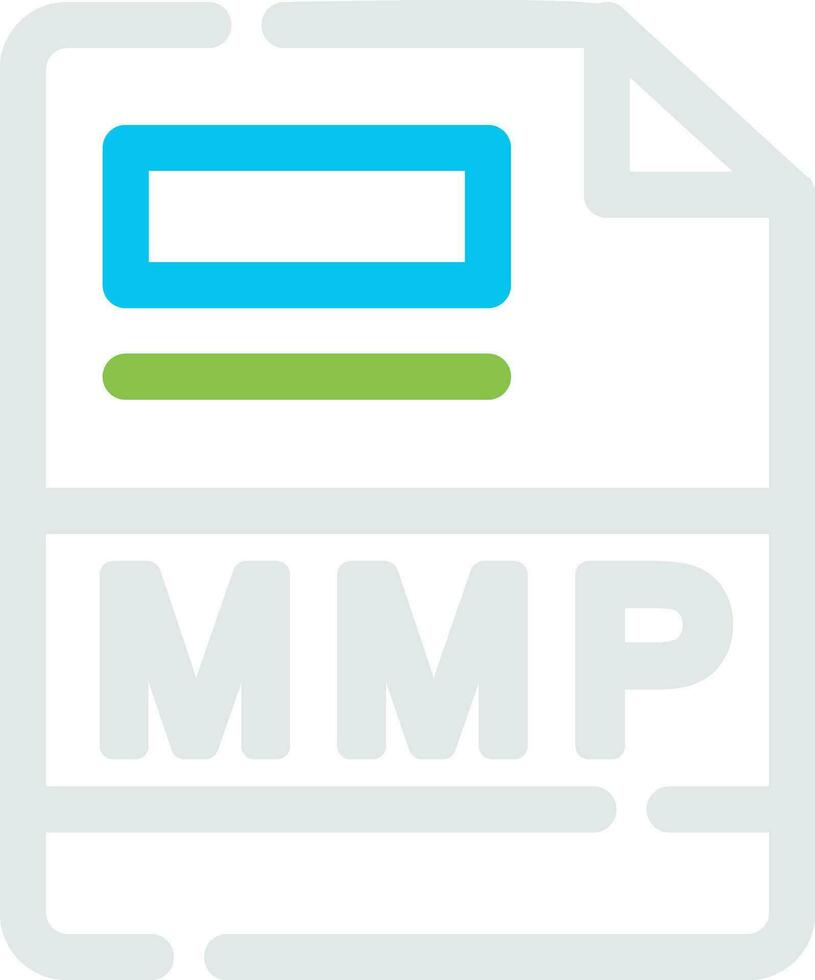 mmp creatief icoon ontwerp vector