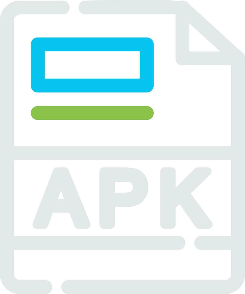 apk creatief icoon ontwerp vector