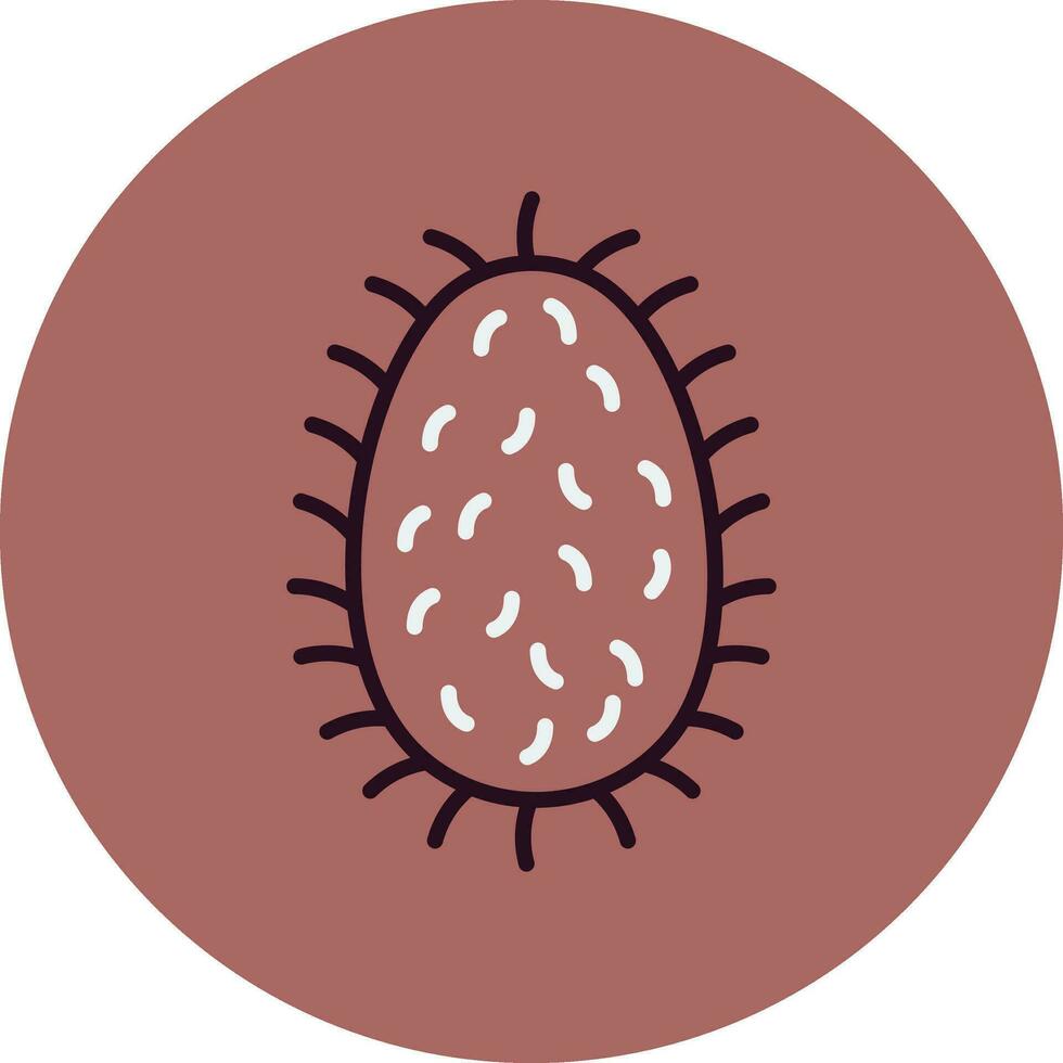 hondsdolheid lyssavirus vector icoon