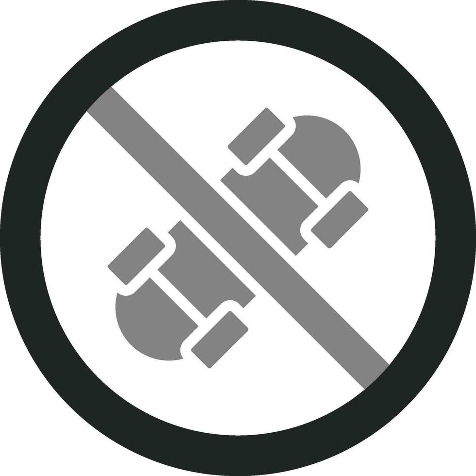 Nee skateboard vector icoon