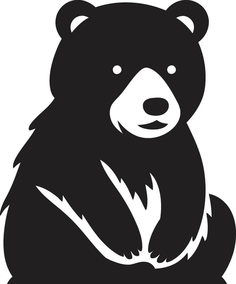 Koninklijk beer logo edele beer icoon vector