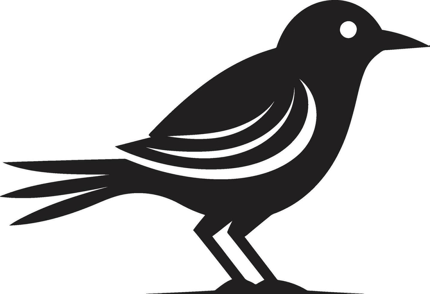 bevallig Pauw logo abstract albatros icoon vector