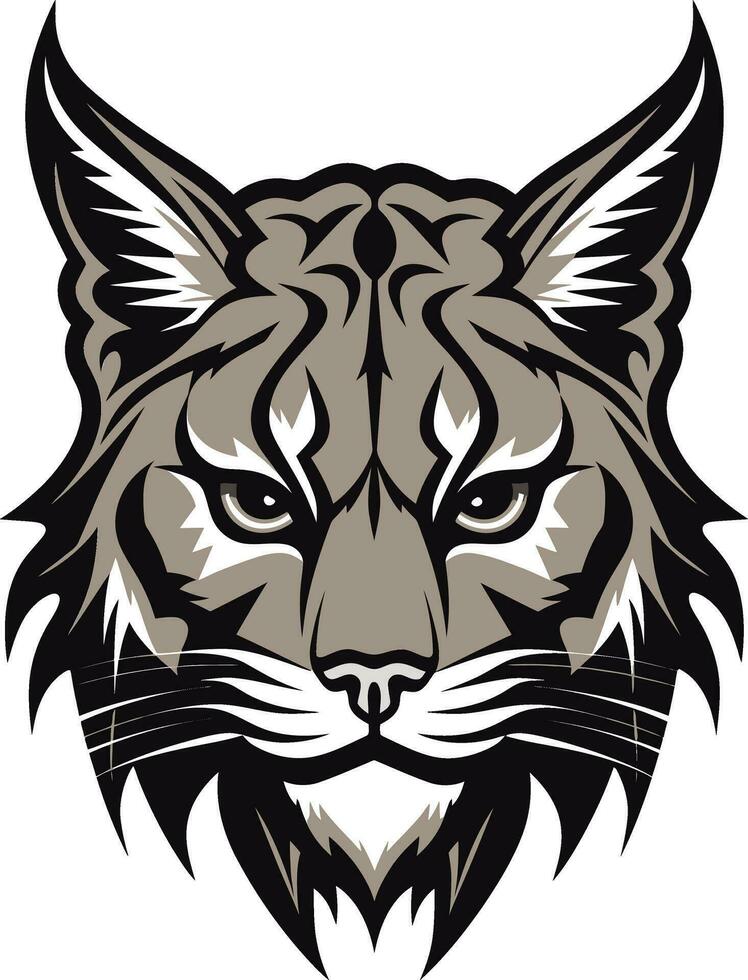 vector bobcat een wild roofdier dier in een vector illustratie formaat bobcat vector ontwerp een verwilderd kat met een wild geest