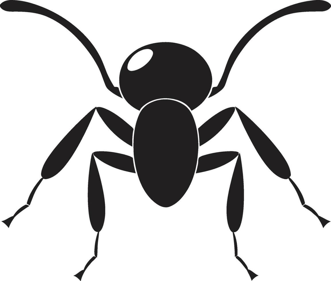 mier elegantie in zwart vector logo schoonheid zwart vector mier symbool een tijdloos logo