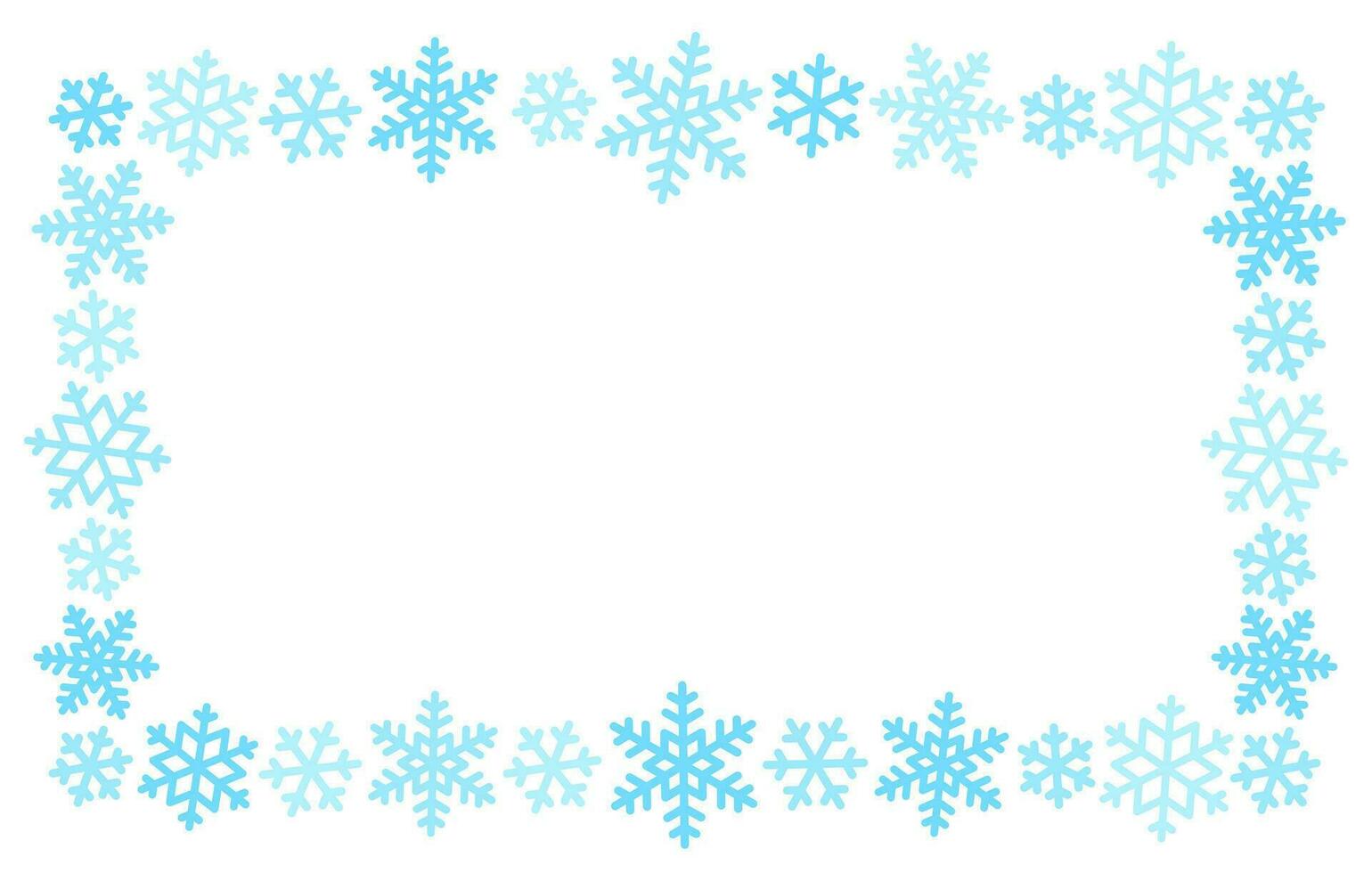 sneeuw vorst kader grens decoratief achtergrond vector