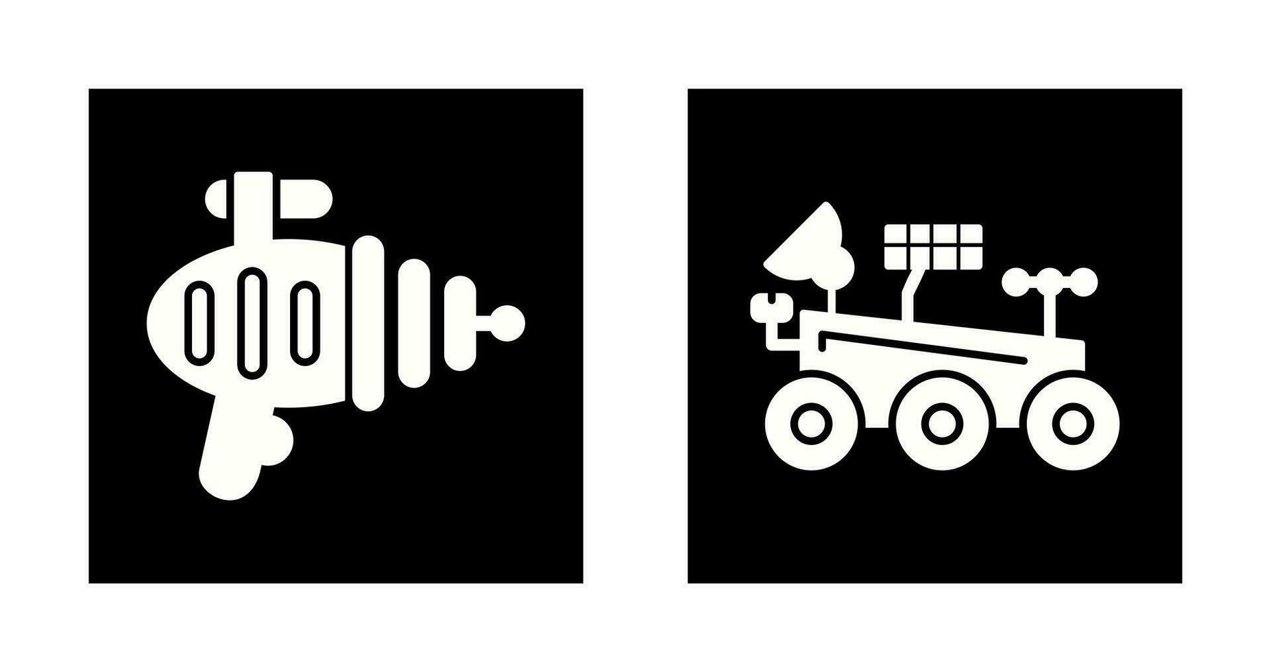 laser geweer Mars rover icoon vector