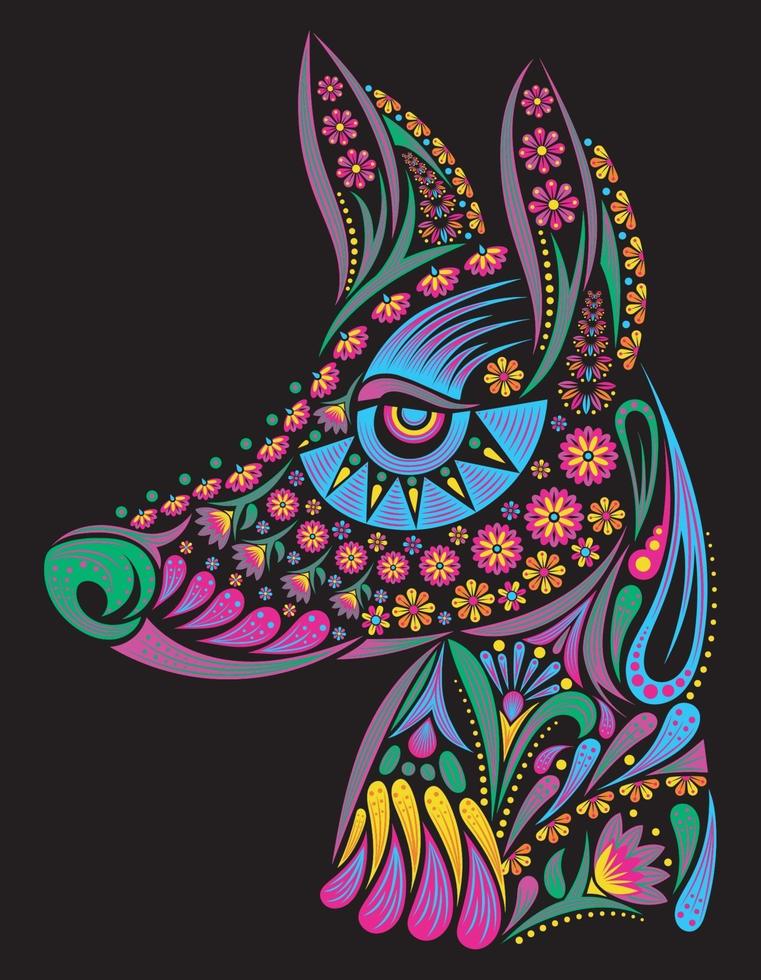 hond huichol mexicaan vector