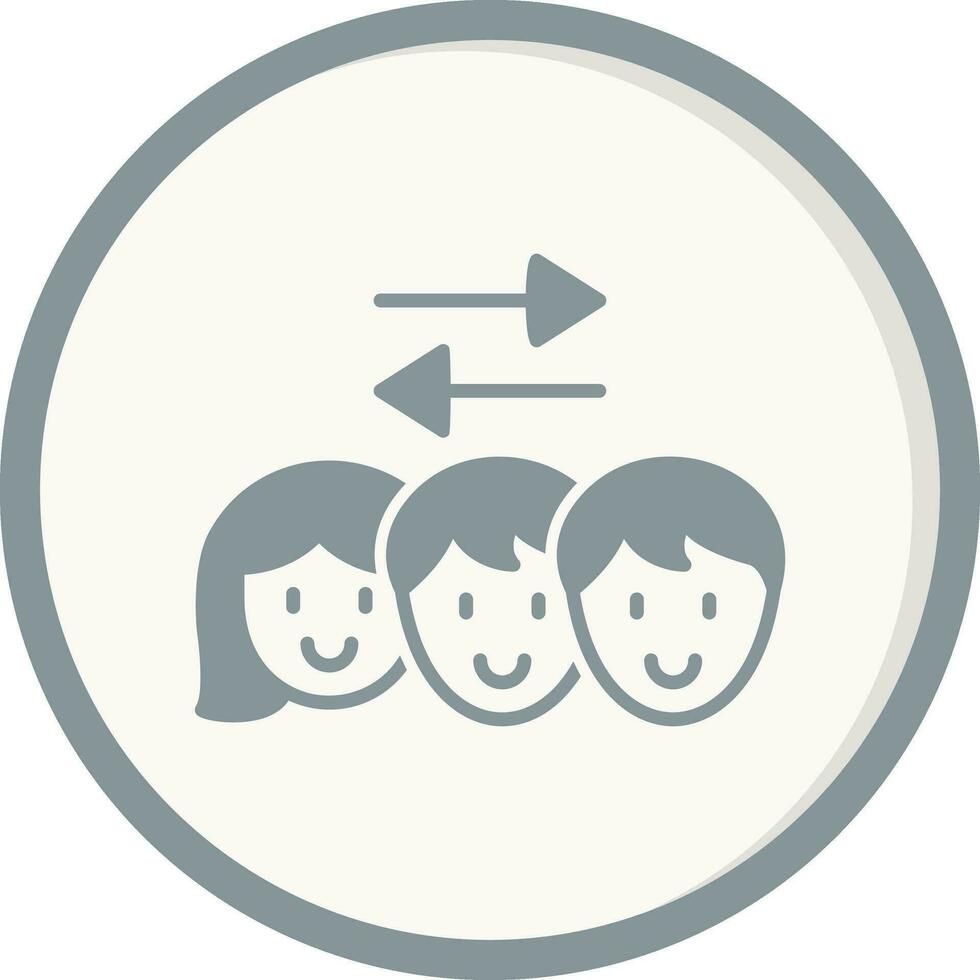 team vector pictogram