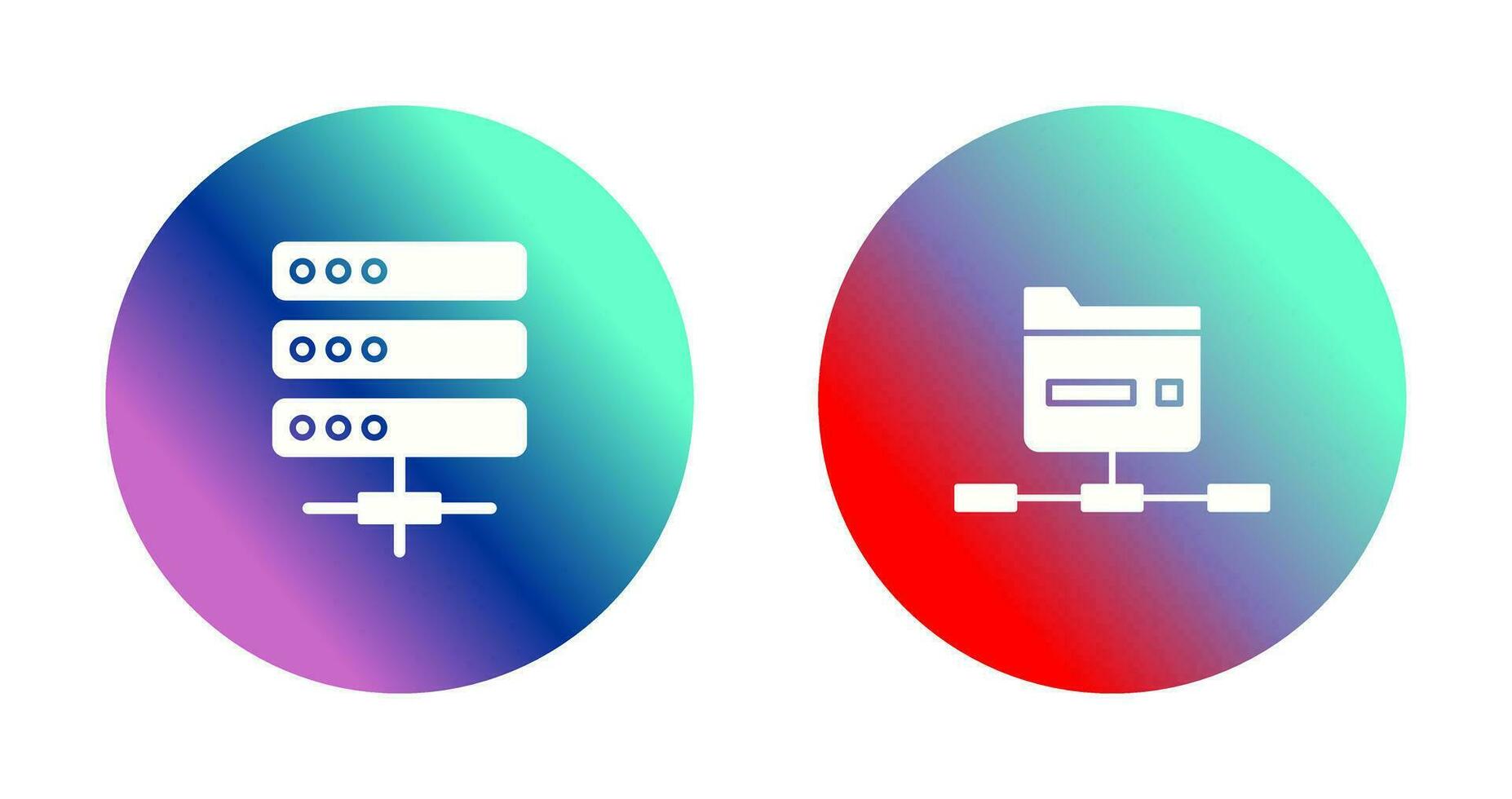 server en netwerk icoon vector