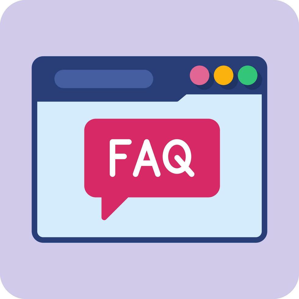 FAQ vector icoon