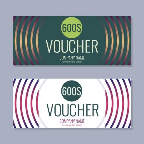 Gift Voucher Vector achtergrond voor banner