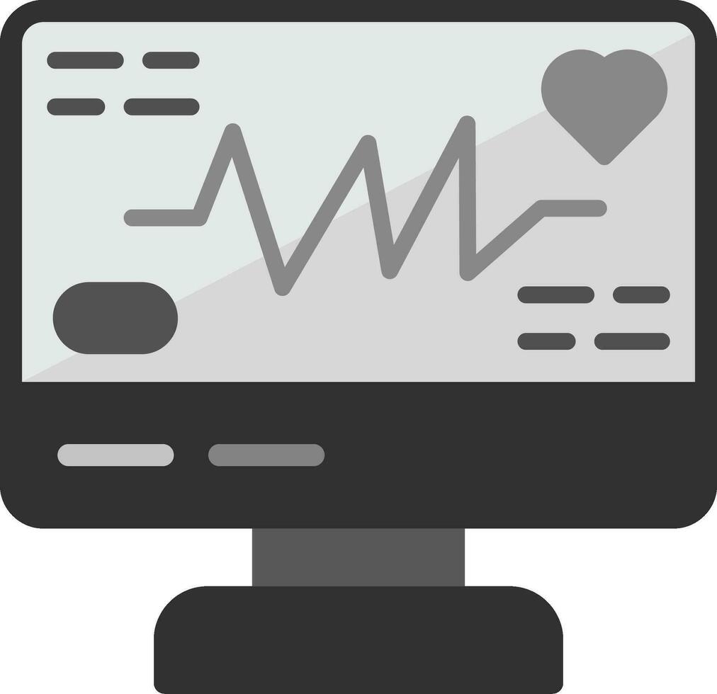 elektrocardiogram vector icoon