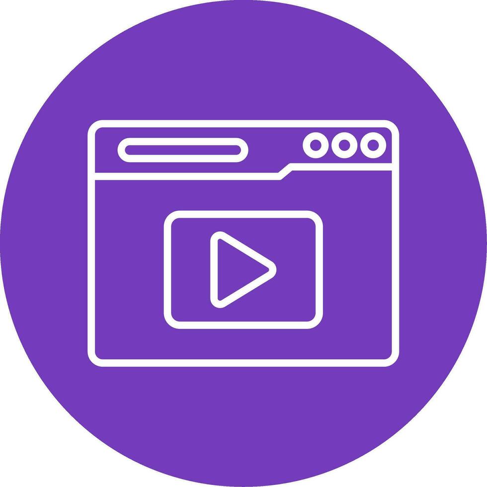 video streaming vector icoon