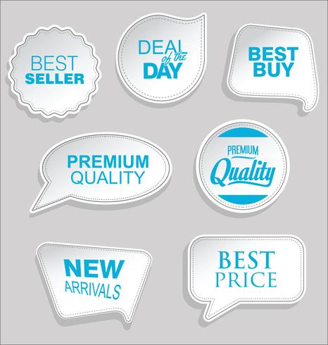 Moderne badges stickers en labels-collectie vector