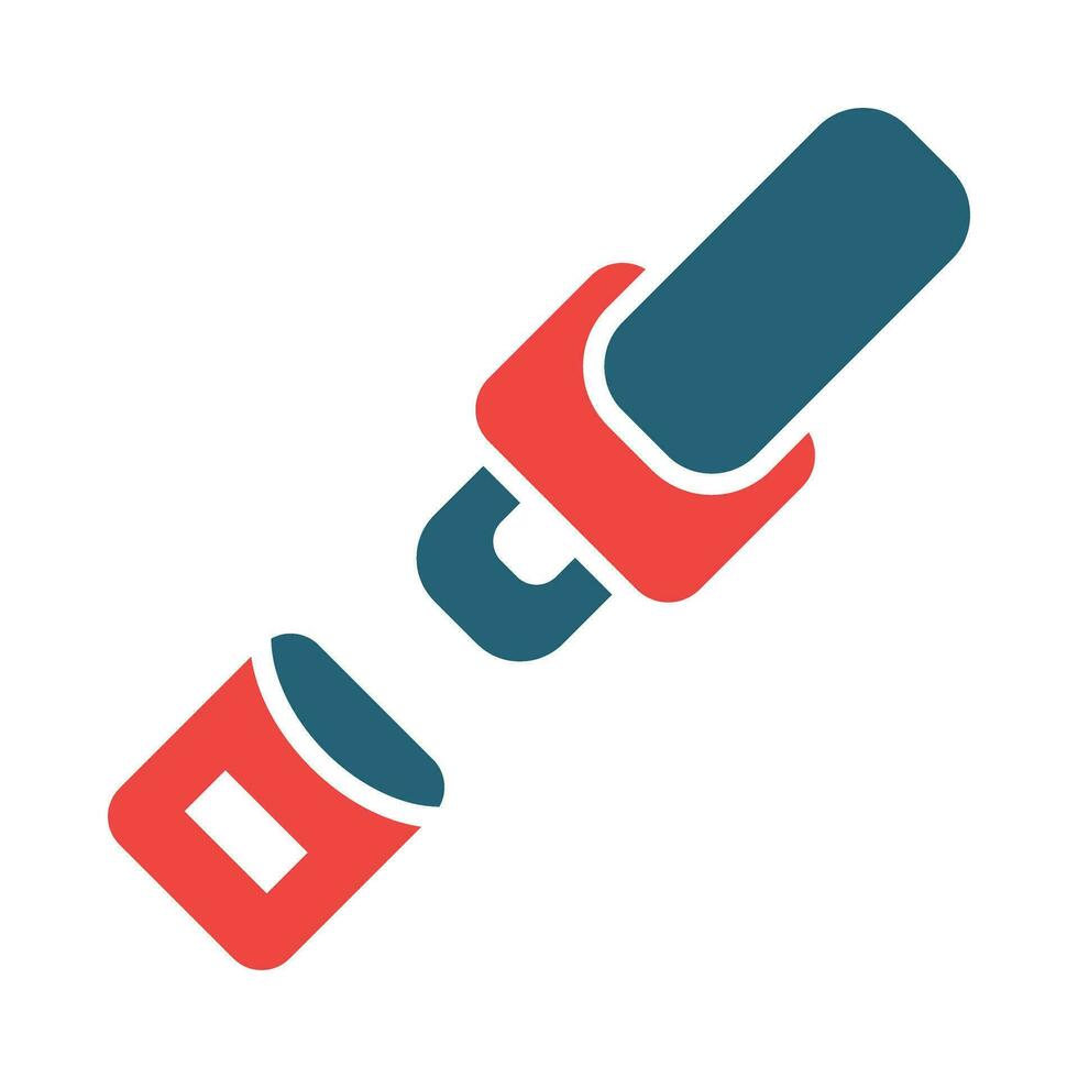 stoel riem vector glyph twee kleur icoon voor persoonlijk en reclame gebruiken.