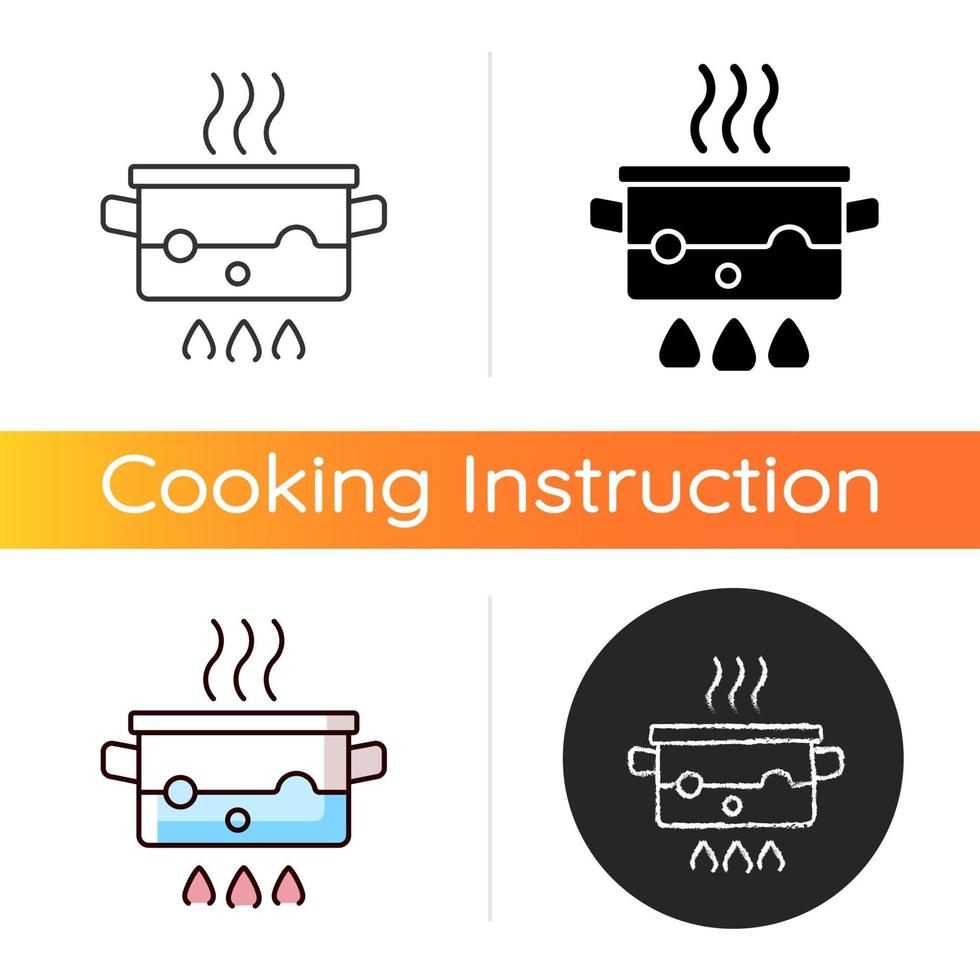 kook voor het koken icoon vector