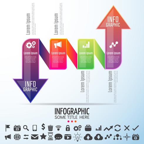 Infographics ontwerpsjabloon vector