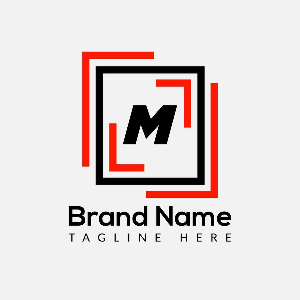 abstract m brief modern eerste lettertekens logo ontwerp vector