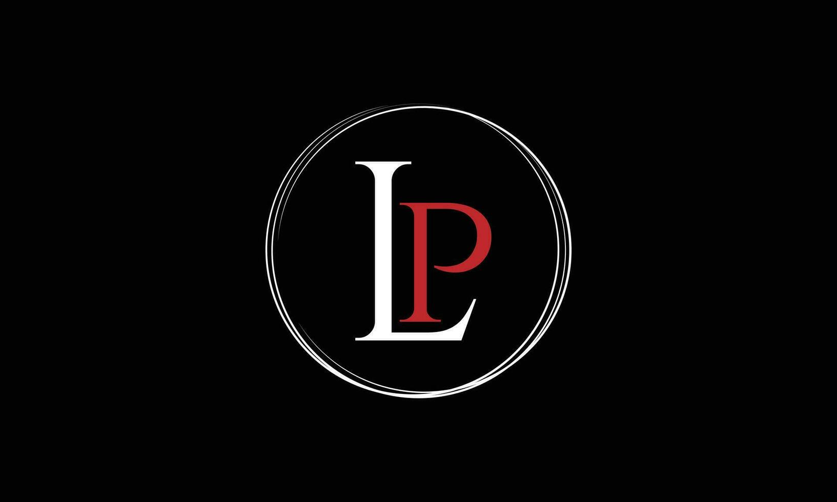 lp pl l p eerste brief luxe-premium logo. vector