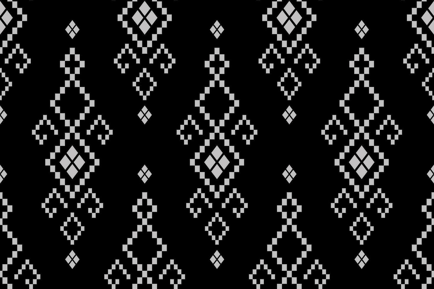 natuur jaargangen kruis steek traditioneel etnisch patroon paisley bloem ikat achtergrond abstract aztec Afrikaanse Indonesisch Indisch naadloos patroon voor kleding stof afdrukken kleding jurk tapijt gordijnen en sarong vector