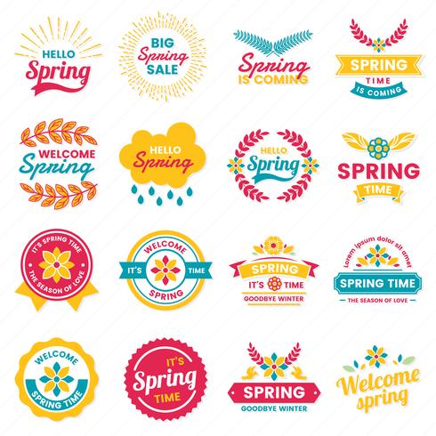 lente retro vintage vector label