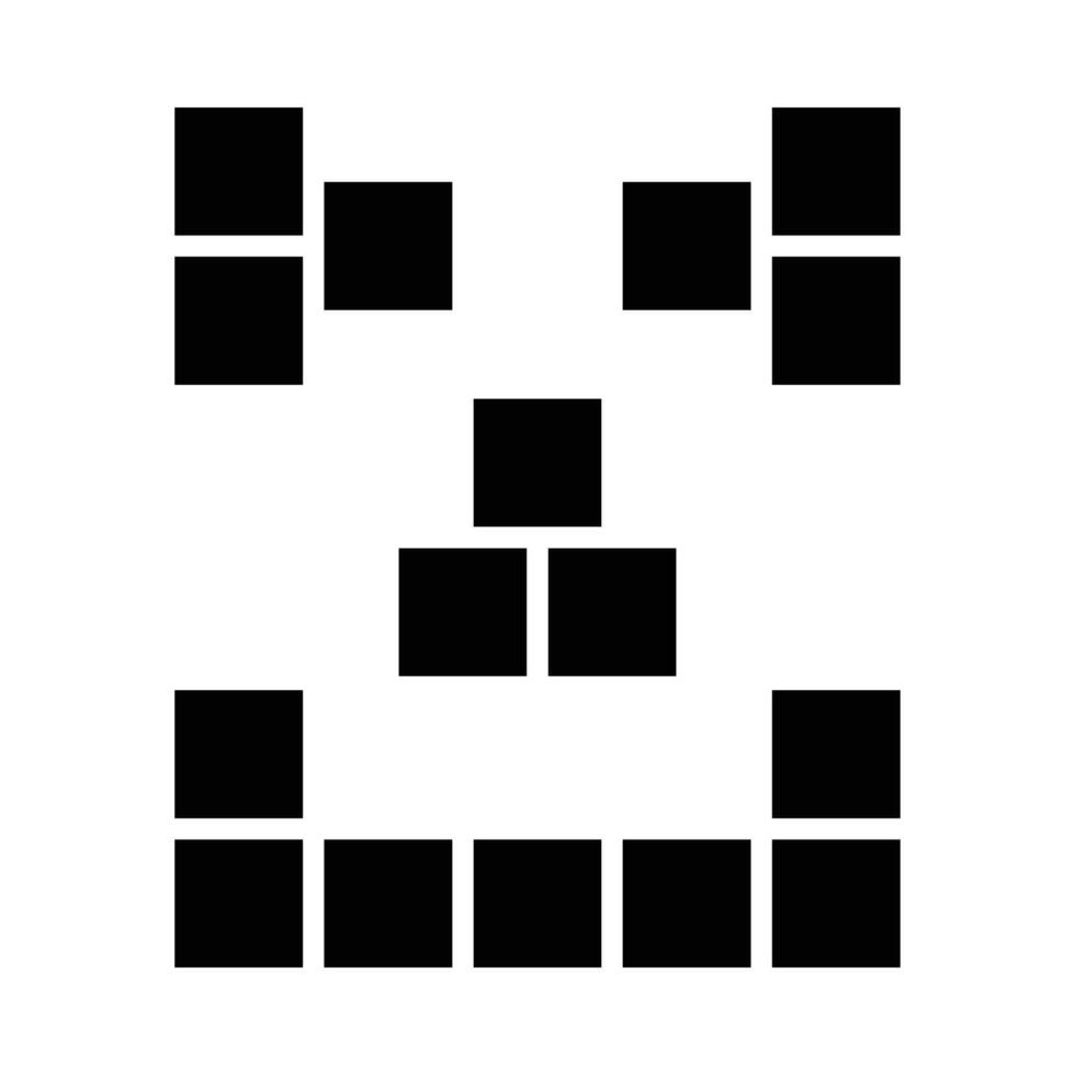 blokken vector glyph icoon voor persoonlijk en reclame gebruiken.