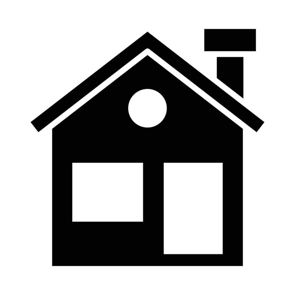 huis vector glyph icoon voor persoonlijk en reclame gebruiken.