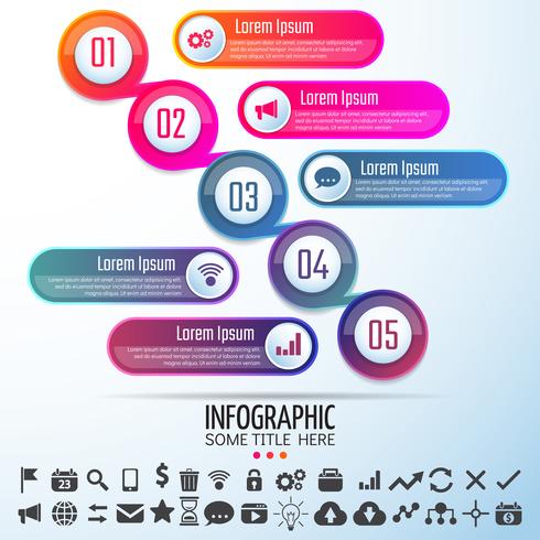 Infographics ontwerpsjabloon vector