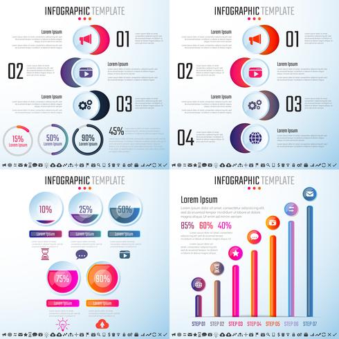 Infographics ontwerpsjabloon vector