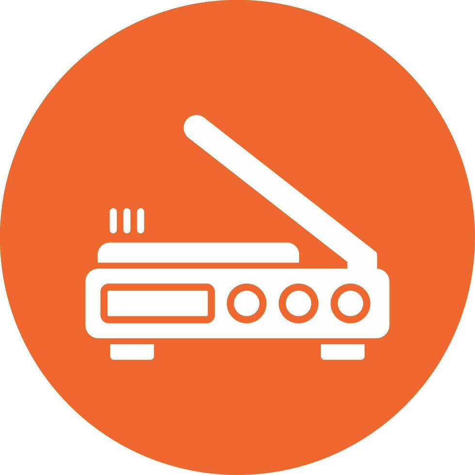 3D-scanner vector pictogram