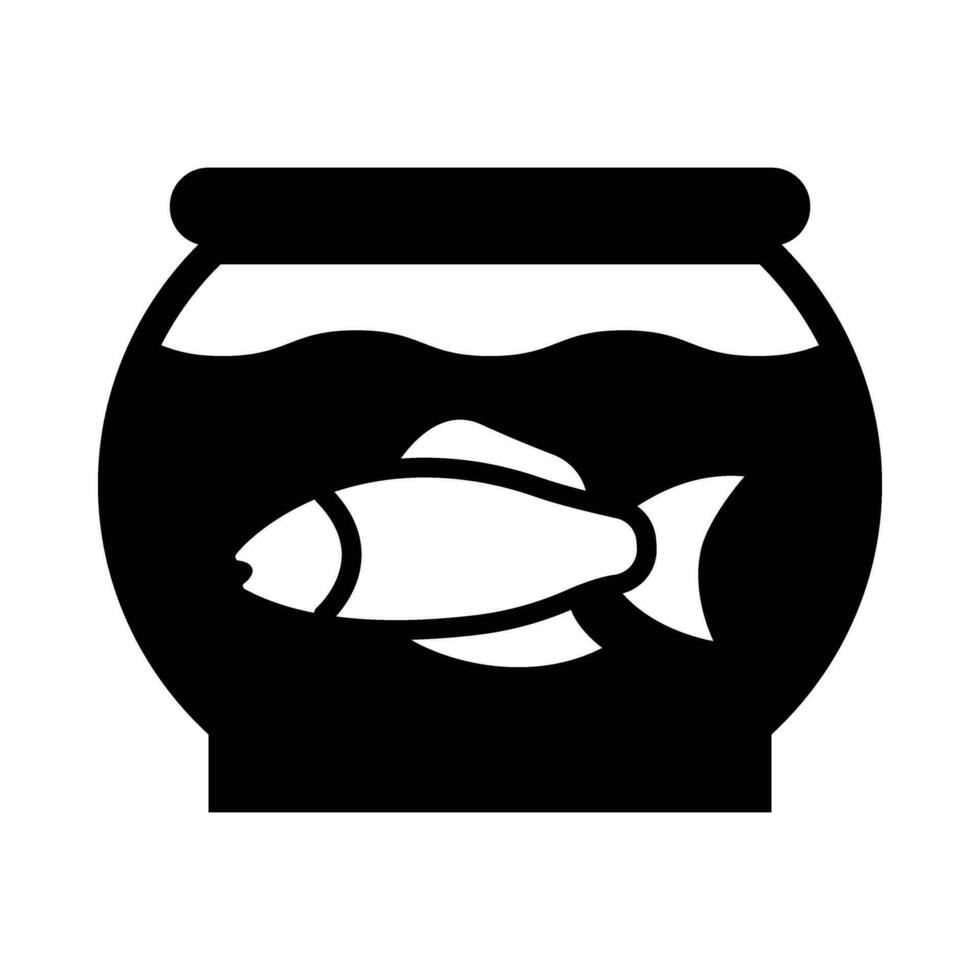 aquarium vector glyph icoon voor persoonlijk en reclame gebruiken.