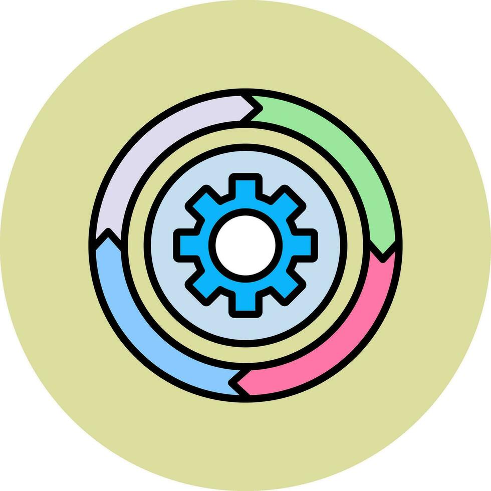 cirkeldiagram vector pictogram