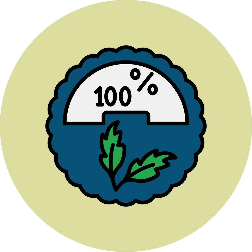 100 procent vector icoon