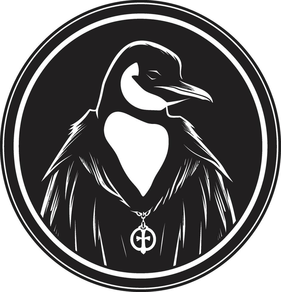 de kunst van pinguïns serenade zwart vector logo in melodieus harmonie ingewikkeld antarctisch symfonie een werk van melodieus schoonheid in zwart