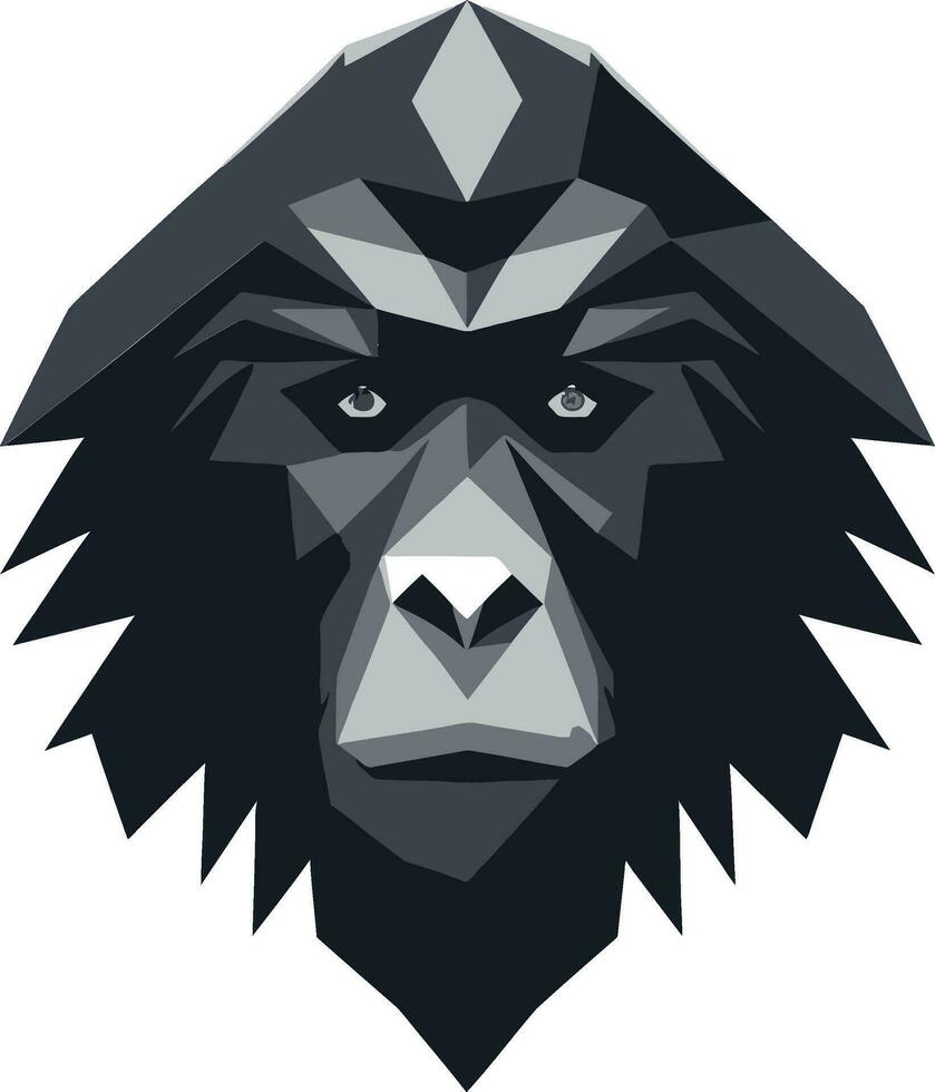 baviaan soevereiniteit icoon Afrikaanse primaat logo vector